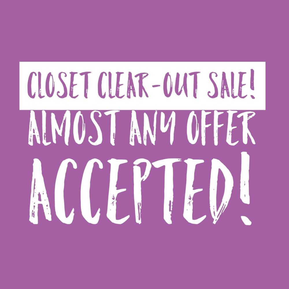 Closet Clear-out Sale!